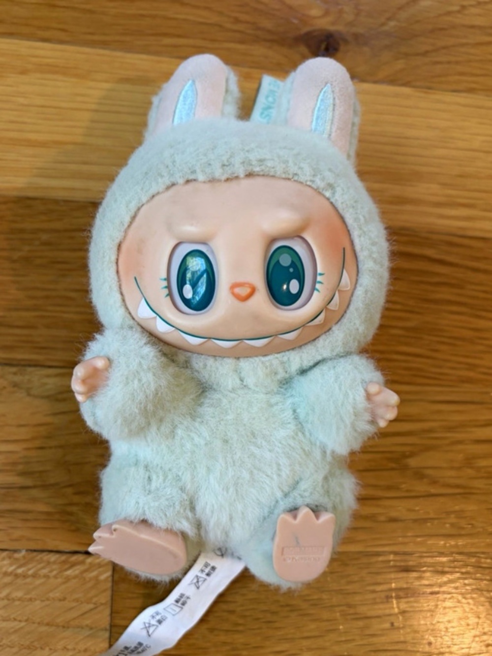 Labubu POP MART THE MONSTERS Have A Seat Vinyl Plush Ququ - missing key ring
